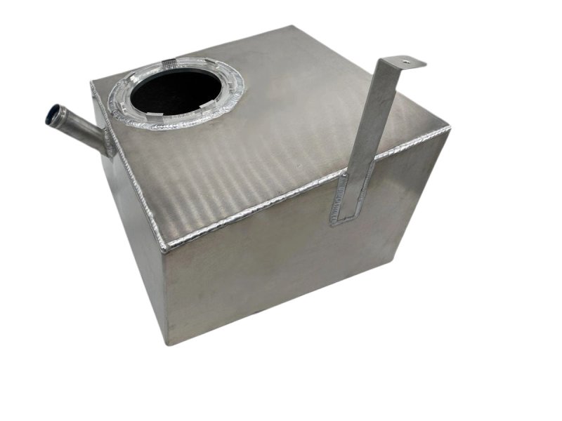 BL Fabrications 6-gallon fuel cell for 2011-2022 Mustang GT, designed to fit in the stock driver’s side location with factory fuel pump assembly.